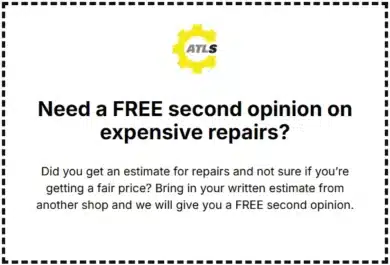 Free Second Opinion on Expensive Repairs Coupon