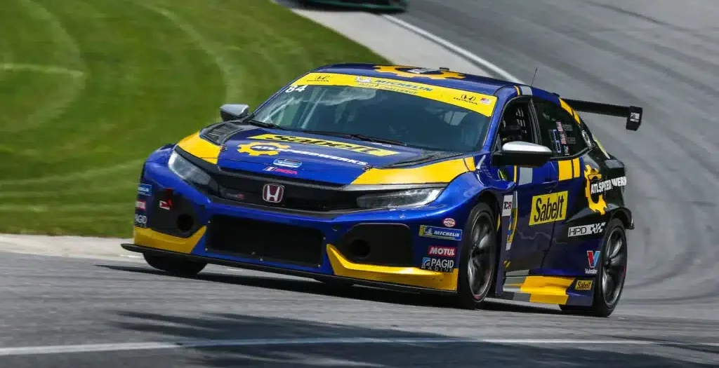 a race car on a track