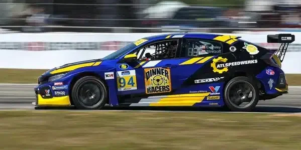 a race car on a track